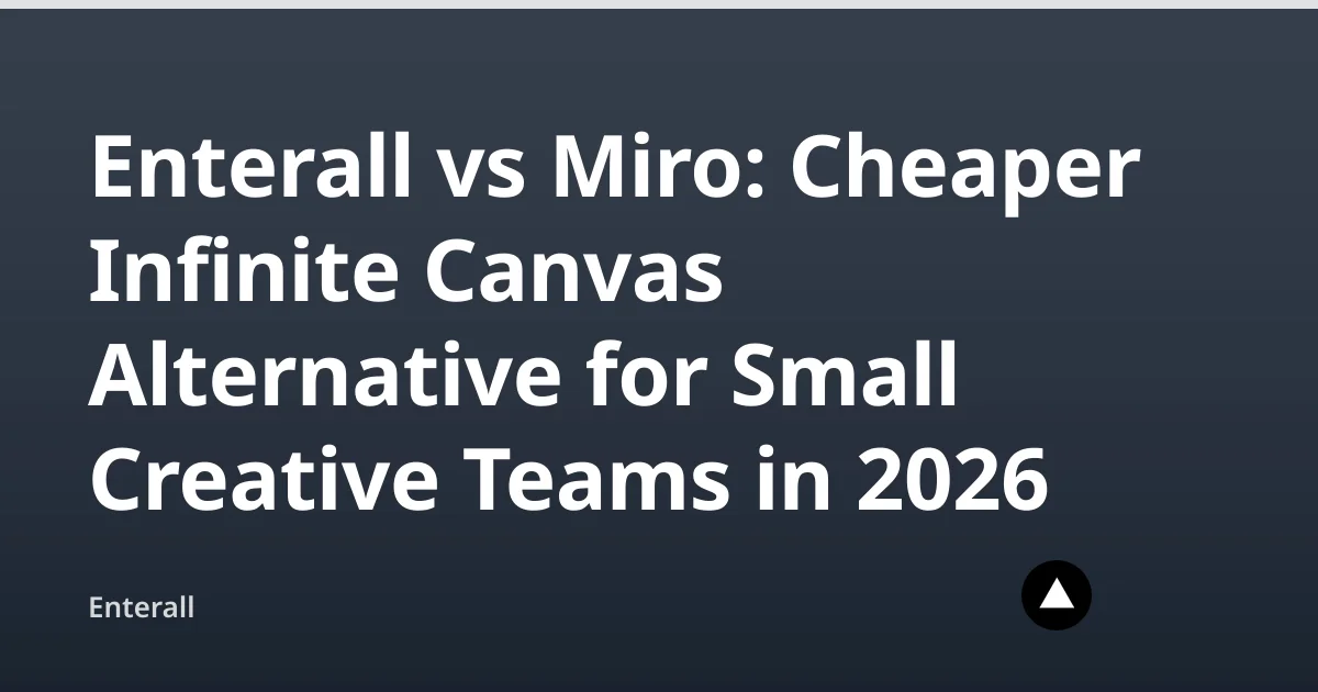 Enterall vs Miro: Cheaper Infinite Canvas Alternative for Small Creative Teams in 2026 — Enterall