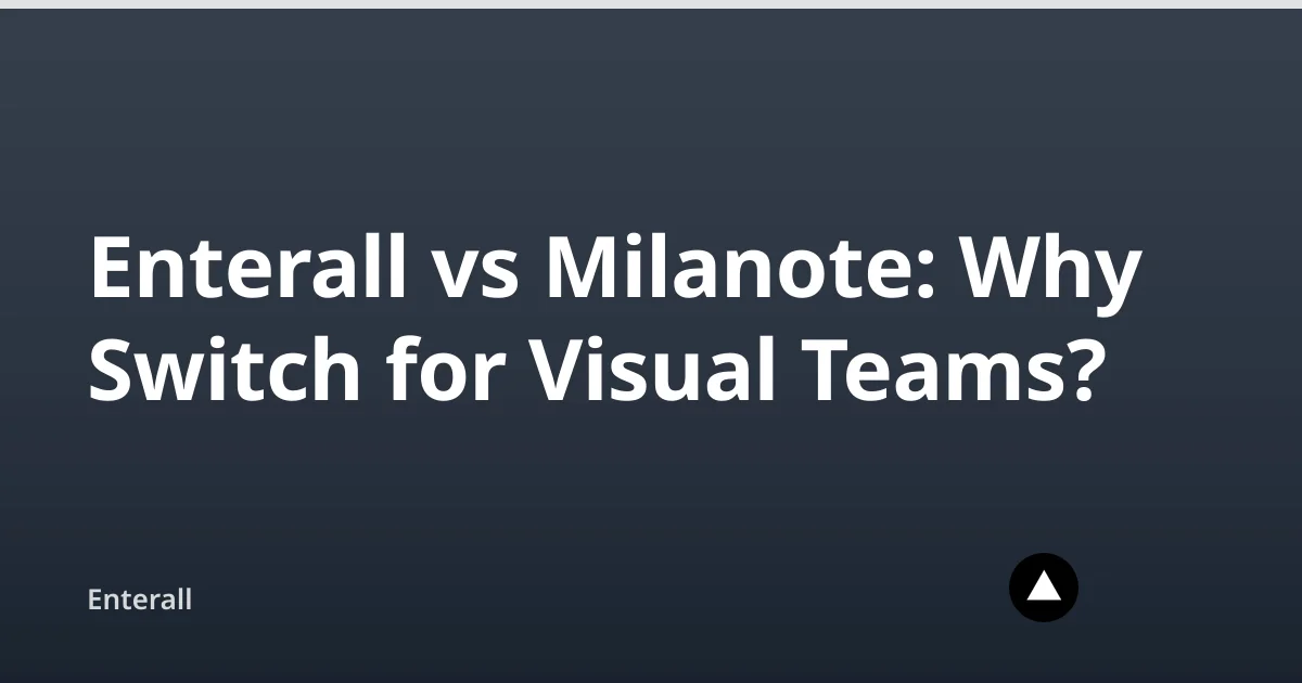 Enterall vs Milanote: Why Switch for Visual Teams? — Enterall